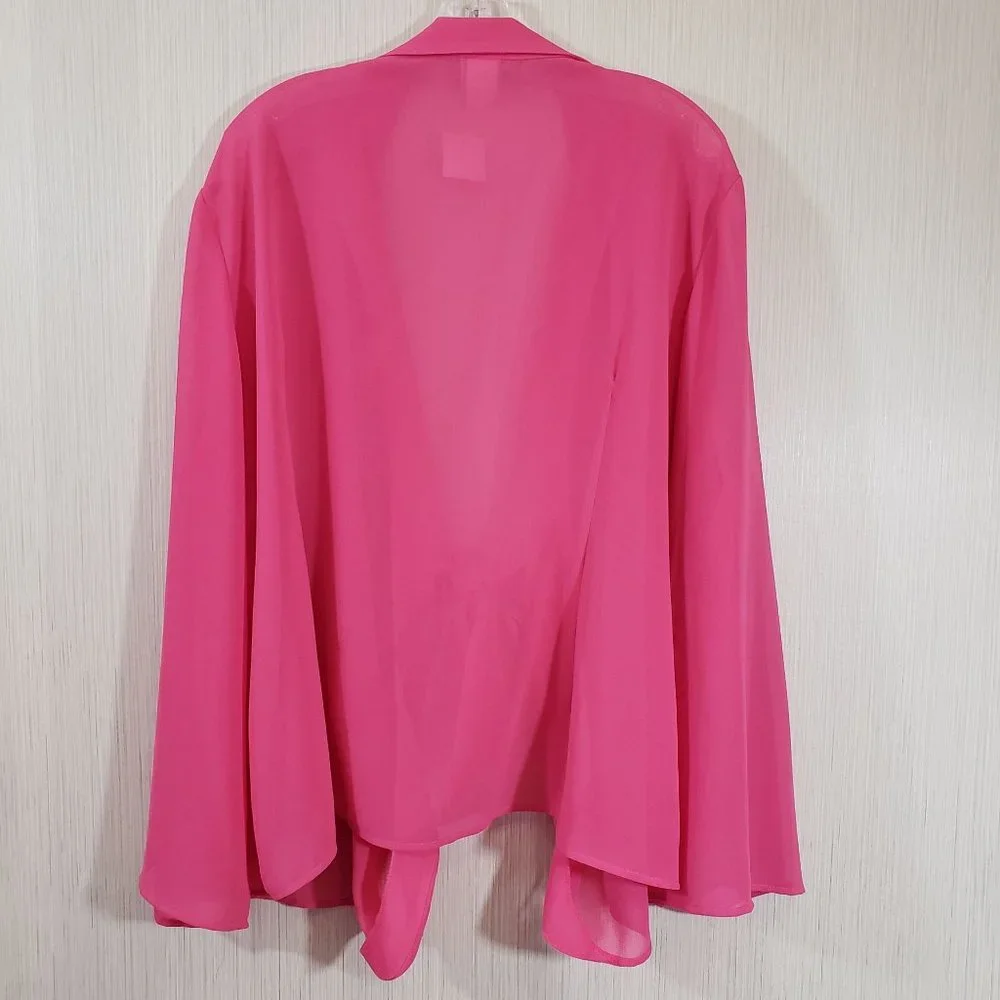 Vintage NWT Giorgio Fiorlini semi sheer tie‎ front coverup